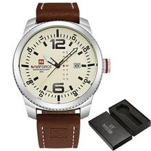 Load image into Gallery viewer, 2017 Top Luxury Brand NAVIFORCE Men Military Sports Watches Men's Quartz Date Clock Man Leather Wrist Watch Relogio Masculino