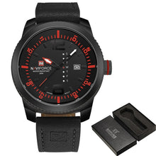 Load image into Gallery viewer, 2017 Top Luxury Brand NAVIFORCE Men Military Sports Watches Men's Quartz Date Clock Man Leather Wrist Watch Relogio Masculino