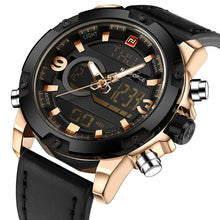 Load image into Gallery viewer, NAVIFORCE Luxury Brand Men Analog Digital Leather Sports Watches Men's Army Military Watch Man Quartz Clock Relogio Masculino