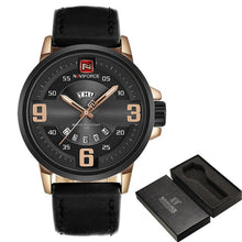 Load image into Gallery viewer, NAVIFORCE TOP Luxury Brand Men Sports Watches Men's Quartz Date Clock Male Leather Army Military Wrist Watch Relogio Masculino