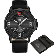 Load image into Gallery viewer, NAVIFORCE TOP Luxury Brand Men Sports Watches Men's Quartz Date Clock Male Leather Army Military Wrist Watch Relogio Masculino