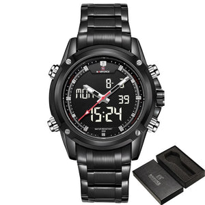 NAVIFORCE Luxury Brand Men Sports Army Military Watches Men's Quartz Analog LED Clock Male Waterproof Watch relogio masculino