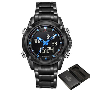 NAVIFORCE Luxury Brand Men Sports Army Military Watches Men's Quartz Analog LED Clock Male Waterproof Watch relogio masculino