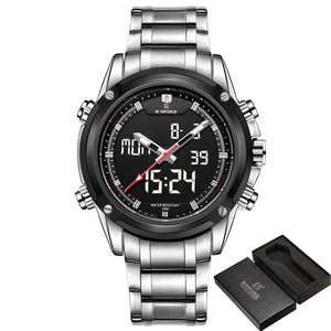 NAVIFORCE Luxury Brand Men Sports Army Military Watches Men's Quartz Analog LED Clock Male Waterproof Watch relogio masculino
