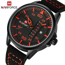Load image into Gallery viewer, NAVIFORCE Luxury Brand Men Army Military Watches Men's Quartz Date Clock Man Leather Strap Sports Wrist Watch Relogio Masculino