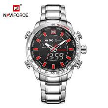 Load image into Gallery viewer, NAVIFORCE Luxury Brand Mens Sport Watch Gold Quartz Led Clock Men Waterproof Wrist Watch Male Military Watches Relogio Masculino