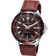 Load image into Gallery viewer, 2017 NEW Fashion Casual NAVIFORCE Brand Waterproof Quartz Watch Men Military Leather Sports Watches Man Clock Relogio Masculino