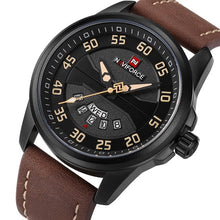 Load image into Gallery viewer, New Luxury Brand NAVIFORCE Men Fashion Casual Watches Men's Quartz Clock Man Leather Strap Army Military Sports Wrist Watch