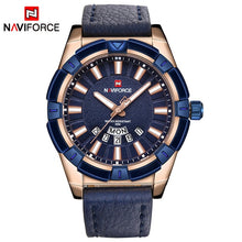 Load image into Gallery viewer, 2018 NEW NAVIFORCE Luxury Brand Men's Quartz Watches Men Fashion Casual Leather Sports Watch Man Date Clock Relogio Masculino