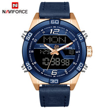 Load image into Gallery viewer, NAVIFORCE Luxury Brand Men Fashion Sports Watches Men's Waterproof Quartz Date Clock Man Leather Army Military Wrist Watch