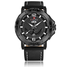 Load image into Gallery viewer, 2018 New Top Luxury Brand Naviforce Leather Strap Sports Watches Men Quartz Clock Sports Military Wrist Watch Relogio masculino