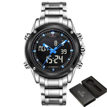 Load image into Gallery viewer, NAVIFORCE Luxury Brand Men Sports Army Military Watches Men&#39;s Quartz Analog LED Clock Male Waterproof Watch relogio masculino