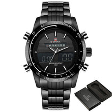 Load image into Gallery viewer, Luxury Brand NAVIFORCE Men Fashion Sport Watches Men's Quartz Digital Analog Clock Man Full Steel Wrist Watch relogio masculino