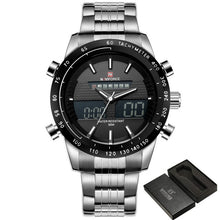 Load image into Gallery viewer, Luxury Brand NAVIFORCE Men Fashion Sport Watches Men's Quartz Digital Analog Clock Man Full Steel Wrist Watch relogio masculino
