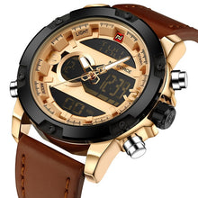 Load image into Gallery viewer, NAVIFORCE Luxury Brand Men Analog Digital Leather Sports Watches Men's Army Military Watch Man Quartz Clock Relogio Masculino