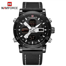 Load image into Gallery viewer, NAVIFORCE TOP Luxury Brand Sport Watches Men Leather Waterproof Army Military Digital Quartz Analog Wrist Watch Man Clock