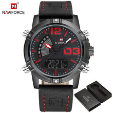 Load image into Gallery viewer, 2018 NAVIFORCE Men's Fashion Sport Watches Men Quartz Analog Date Clock Man Leather Military Waterproof Watch Relogio Masculino