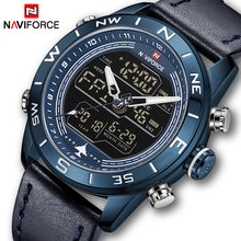 Load image into Gallery viewer, 2018 Mens Watches Top Brand NAVIFORCE Men Fashion Sport Watch Male Waterproof Quartz Digital Led Clock Mens Military Wristwatch