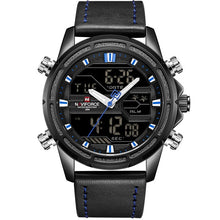 Load image into Gallery viewer, Top Brand Mens Sport Watches NAVIFORCE Men Quartz Analog LED Clock Man Leather Military Waterproof Wrist Watch Relogio Masculino